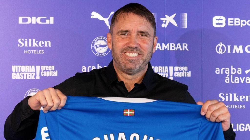 Eduardo 'Chacho' Coudet, entrenador del Deportivo Alavés