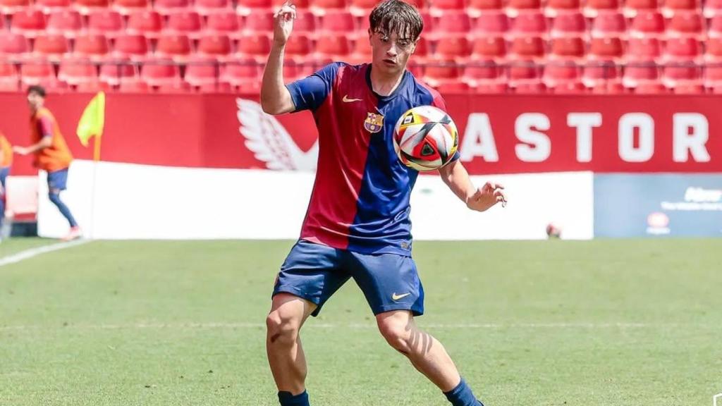 Iu Martínez, futbolista de la Masía del Barça