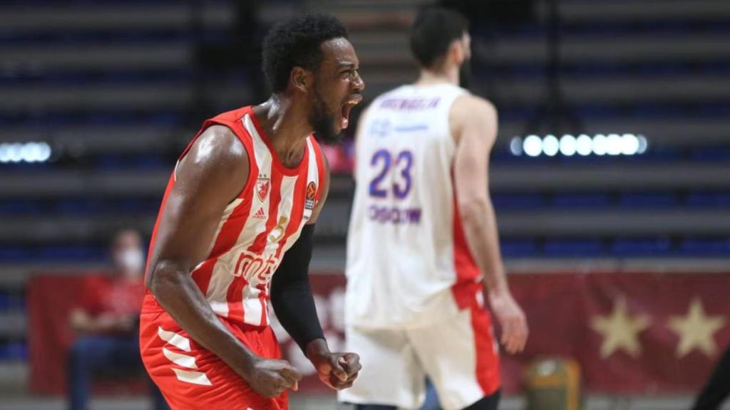 Jordan Loyd, en un partido de Euroliga con el Estrella Roja