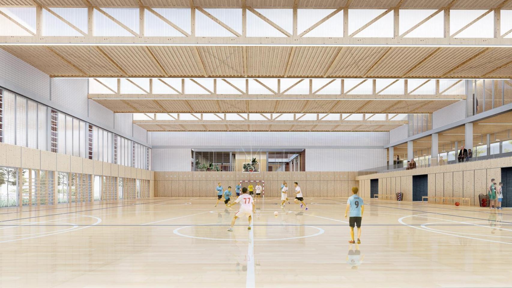 El futuro pabellón Riu Sec de Cerdanyola del Vallès