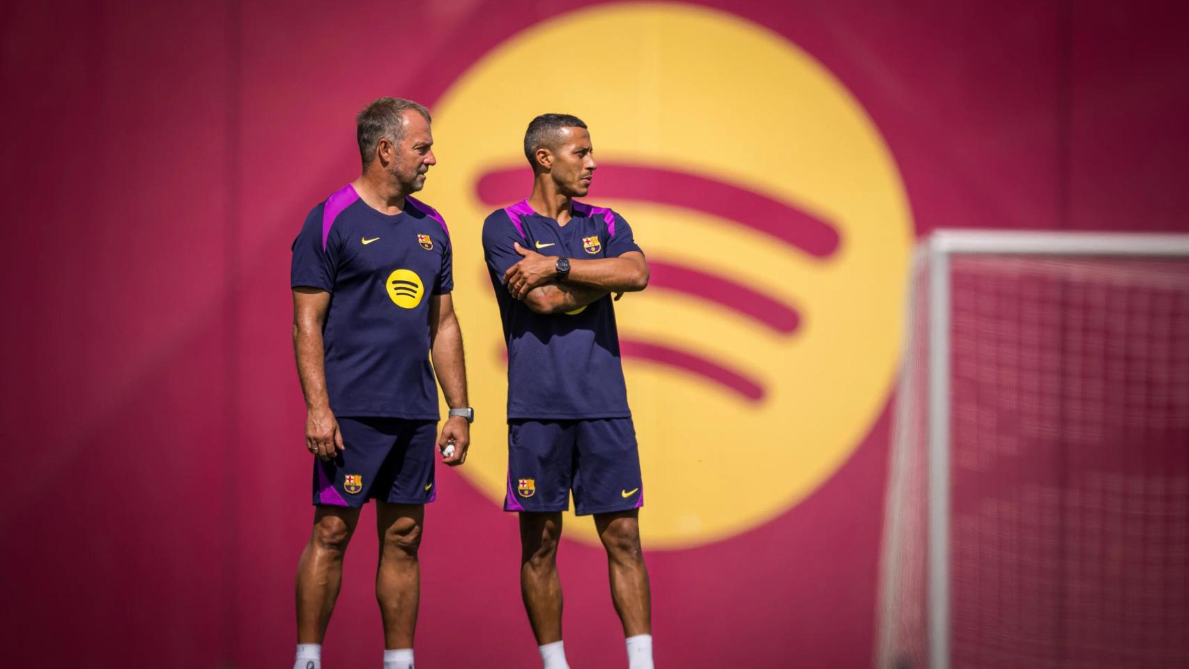 Hansi Flick y Thiago Alcántara vuelven a trabajar juntos en el FC Barcelona