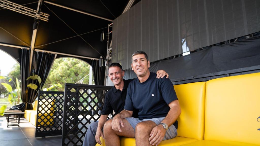 Manuel Moreno, subdirector del Brisa Open Air, y Albert Estragués, CEO del grupo Lancaster