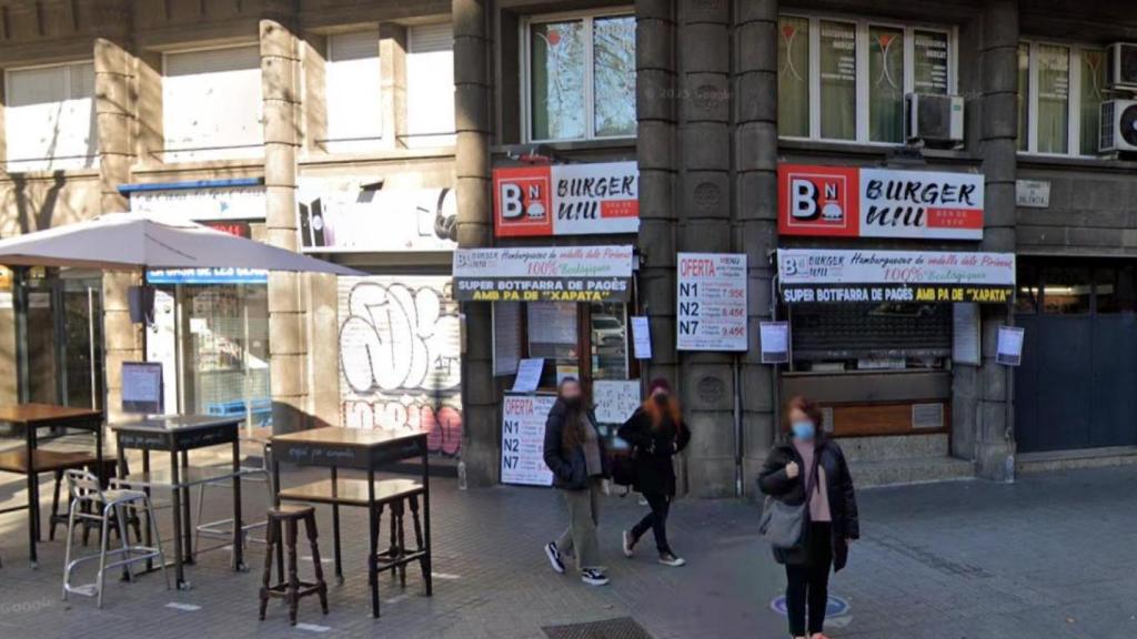 Exterior de la hamburgueseria Niu