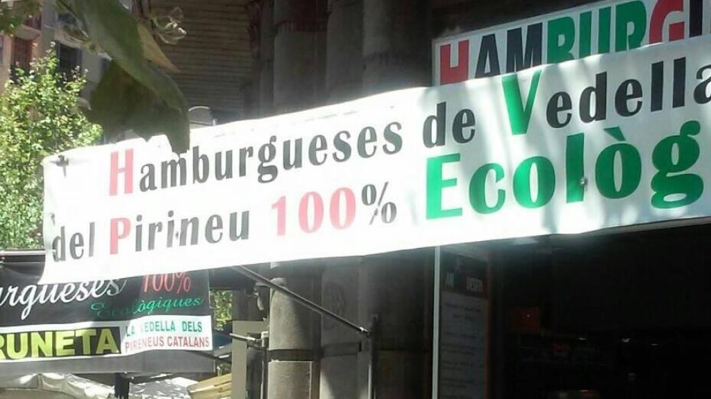 Exterior de la Hamburgueseria Frankfurt El NIU de Barcelona