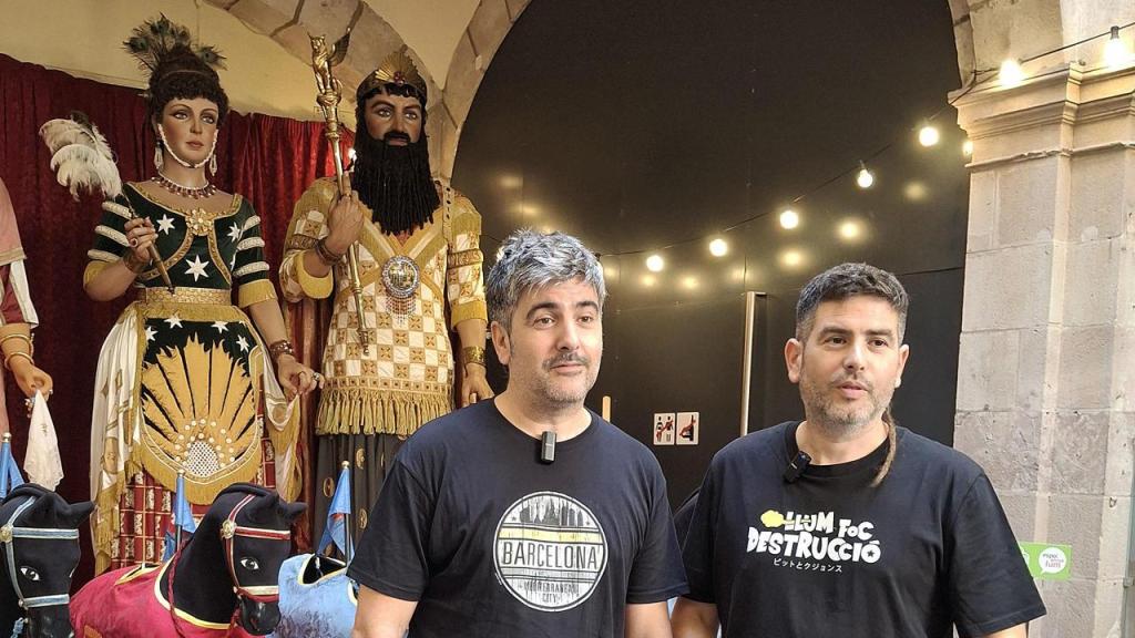 Los hermanos Muñoz en la presentación de la programación de las Fiestas de la Mercé de Barcelona