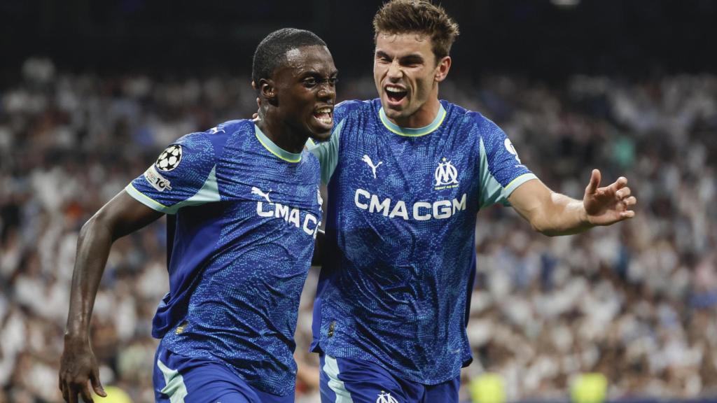 Tim Weah celebra su gol contra el Real Madrid