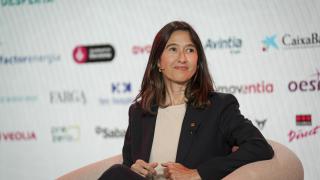 La 'consellera' de Interior y Segurdad Pública, Núria Parlon, durante su participación en el foro 'Bcn Desperta!'