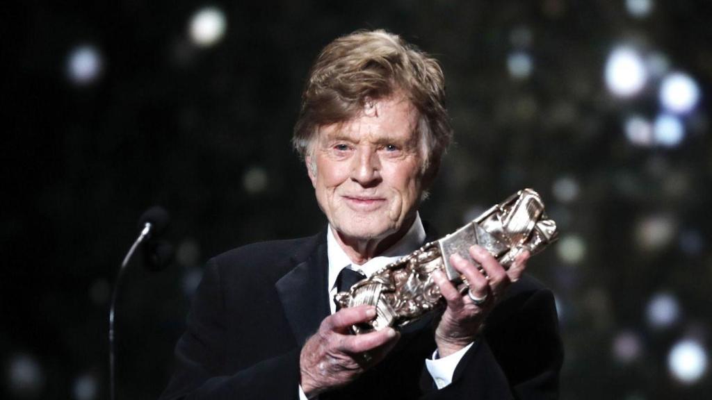 El actor Robert Redford durante una entrega de premios