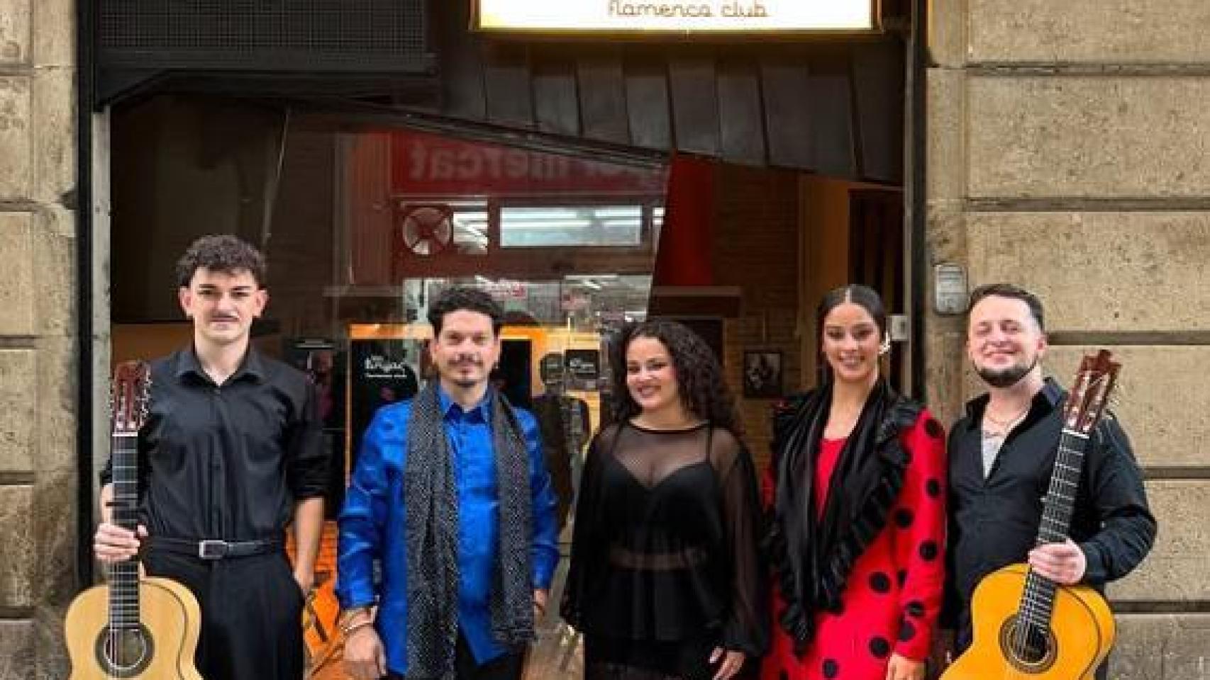 Un tablao flamenco en una cueva del Gótico en imagen en redes sociales