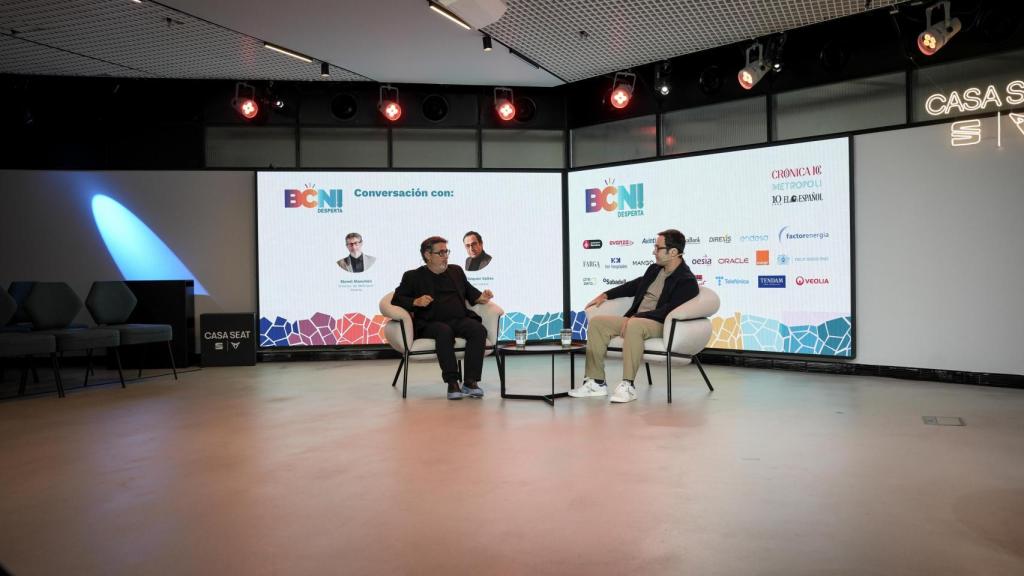 El escritor Daniel Vázquez durante el BCN Desperta