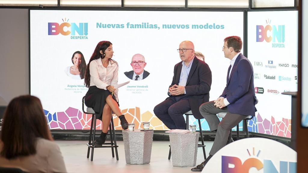 Jaume Vendrell, director general INCASOL; Daniel Pozo, CEO Idealista/data durante la jornada del BCN Desperta