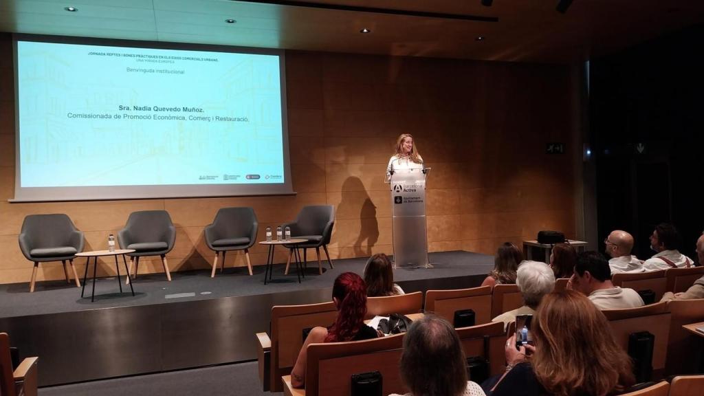 La comisionada de Promoción Económica, Comercio y Restauración del Ayuntamiento de Barcelona, Nadia Quevedo