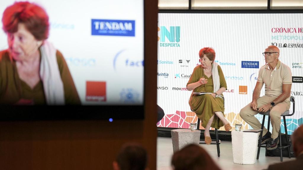 Carme Trilla, presidenta de Hàbitat 3, i José García Montalvo, economista i catedràtic a la UPF