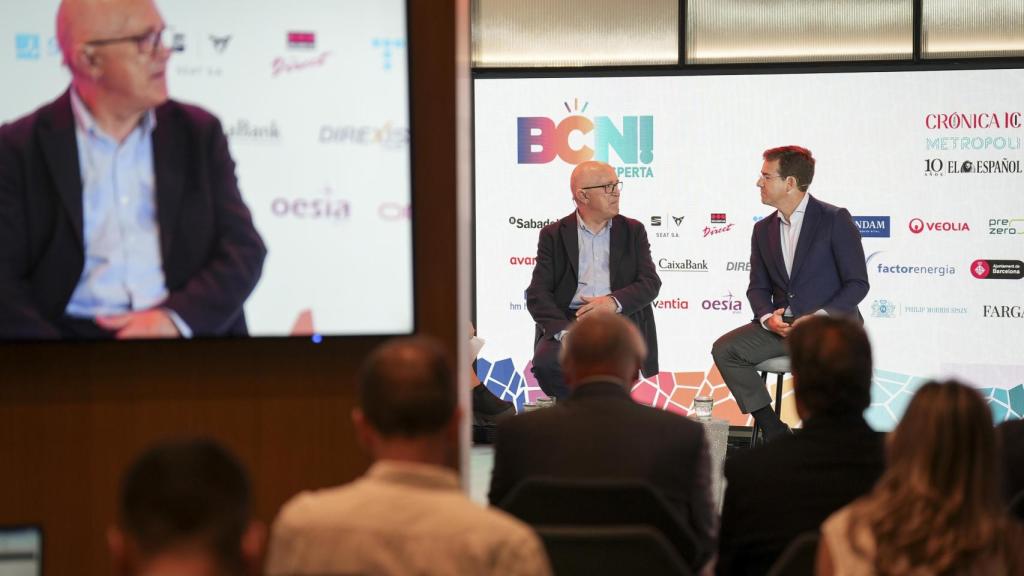 Jaume Vendrell, director general INCASOL; Daniel Pozo, CEO Idealista/data durante el BCN Desperta