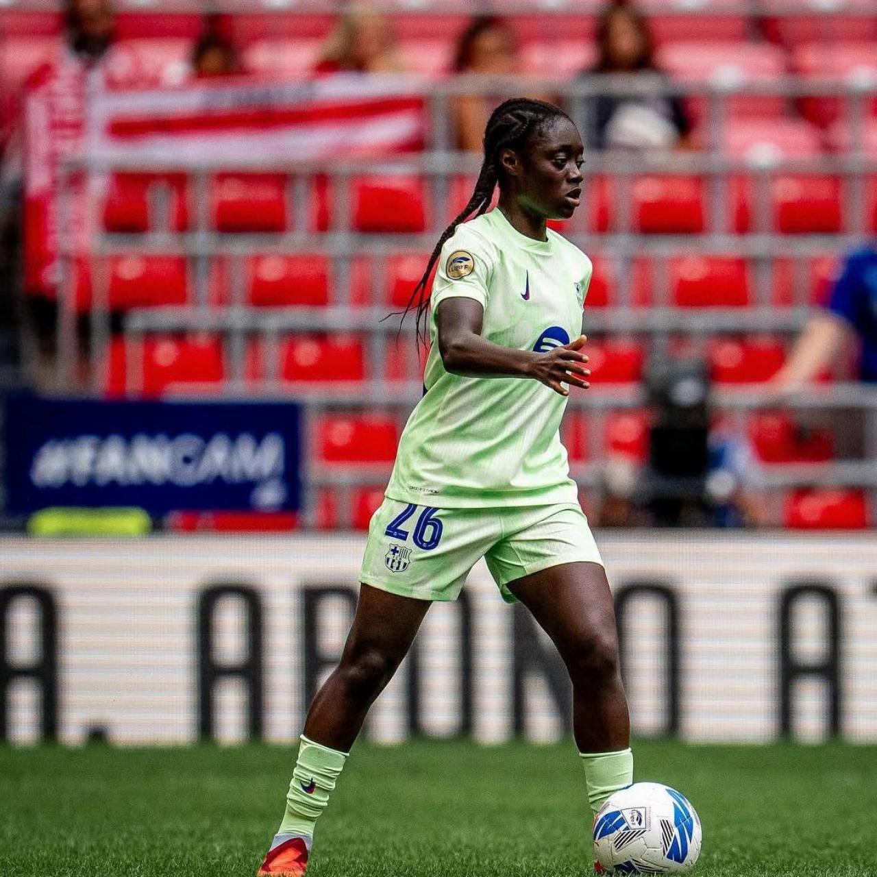 Aïcha Cámara con el Barça Femenino