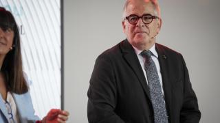 El teniente de alcalde de economía de Barcelona, Jordi Valls, en las jornadas del Barcelona Desperta