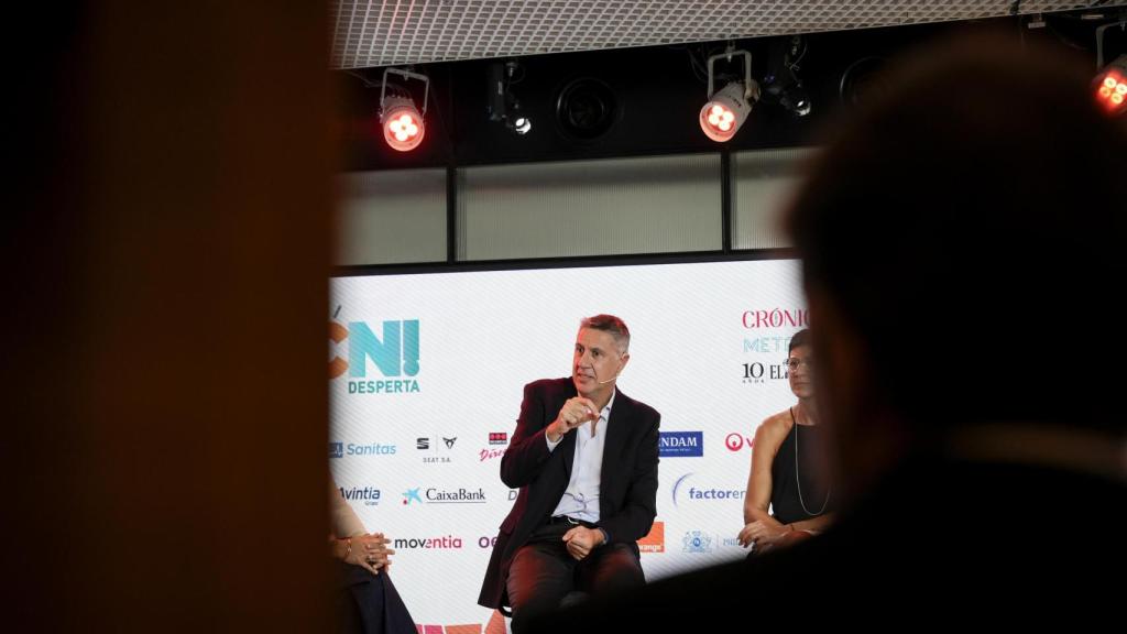 Xavier García Albiol durante la mesa redonda en 'BCN Desperta!'