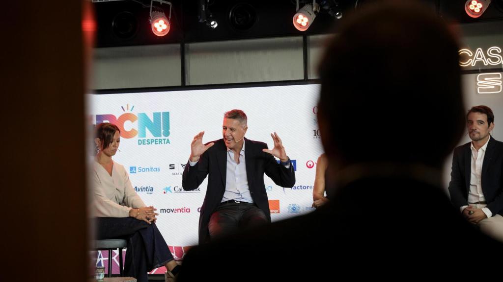 Xavier García Albiol durant la taula rodona a 'BCN Desperta!'