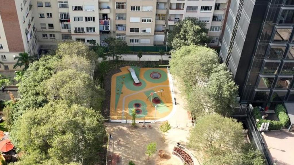 Vista dels jardins de Clara Campoamor