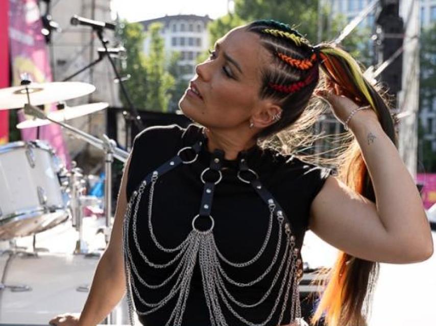 Isabel Aiún en imatge en xarxes socials