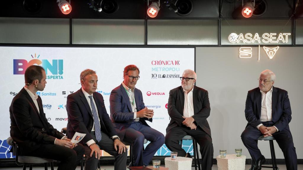 Javier Cottet, CEO de Cottet, interviene durante el debate sobre comercio local en el foro 'Barcelona Desperta'