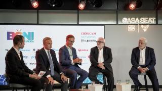 Javier Cottet, CEO de Cottet, interviene durante el debate sobre comercio local en el foro 'Barcelona Desperta'