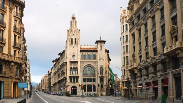 La Via Laietana en una imagen de archivo