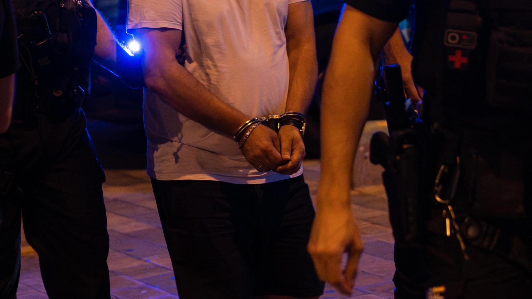 Imagen de archivo de una detención de los Mossos