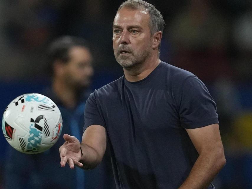 Hansi Flick, en el Barça-Getafe