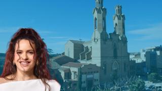 El pueblo barcelonés donde creció Rosalía en un montaje