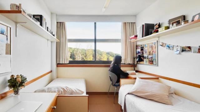 Imagen de archivo de habitación de residencia universitaria