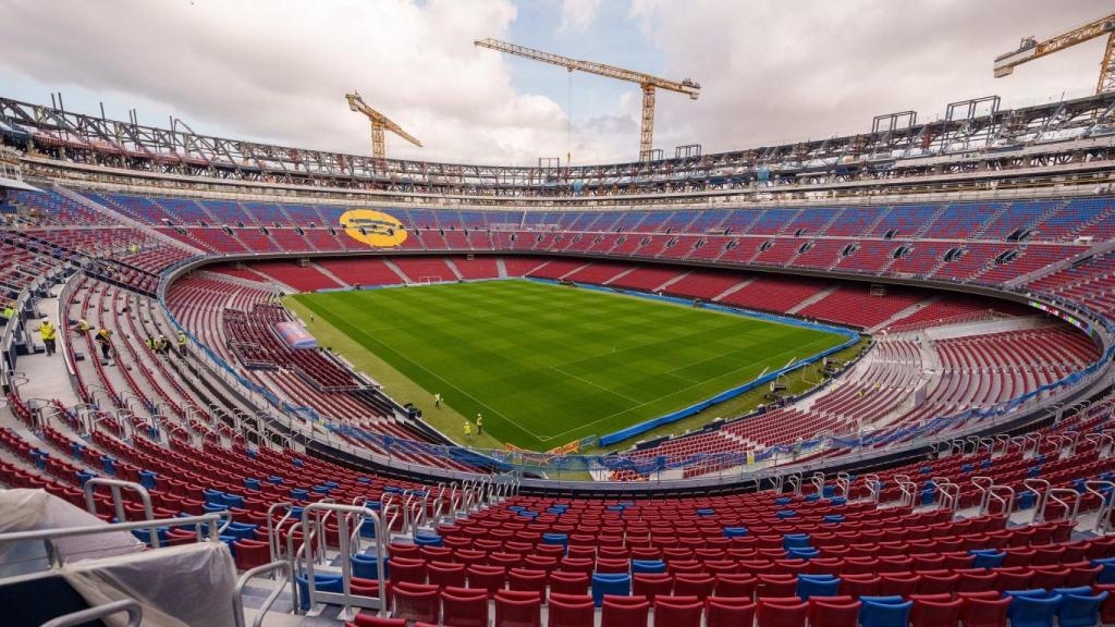 Panorámica del Camp Nou a mediados de septiembre de 2025