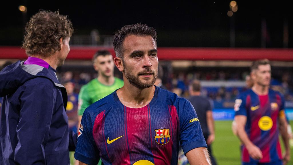 Éric García, durante el partido Barça-Getafe