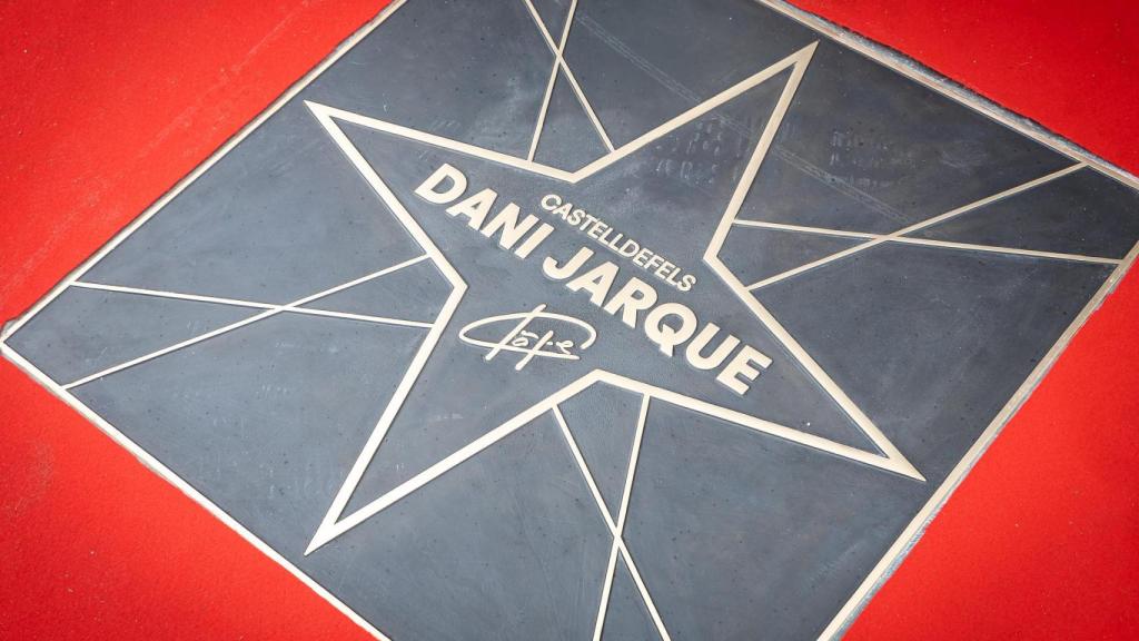 Estrella de Dani Jarque en el Paseo de la Fama de Castelldefels