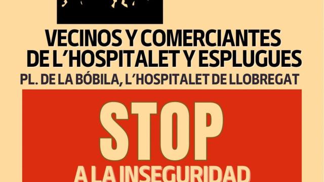 Cartel manifestación L'Hospitalet 1 de octubre de 2025