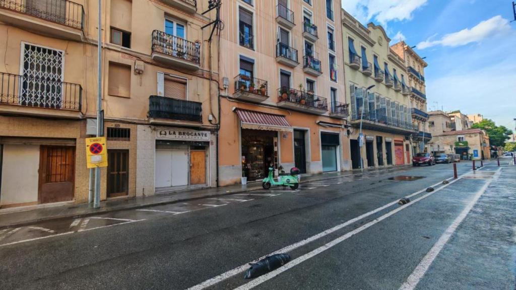Calle Taulat en el barrio de Poblenou, Barcelona