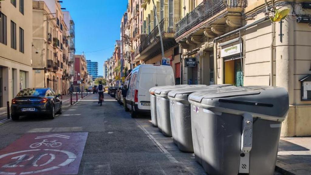 Calle Taulat en el barrio de Poblenou, Barcelona