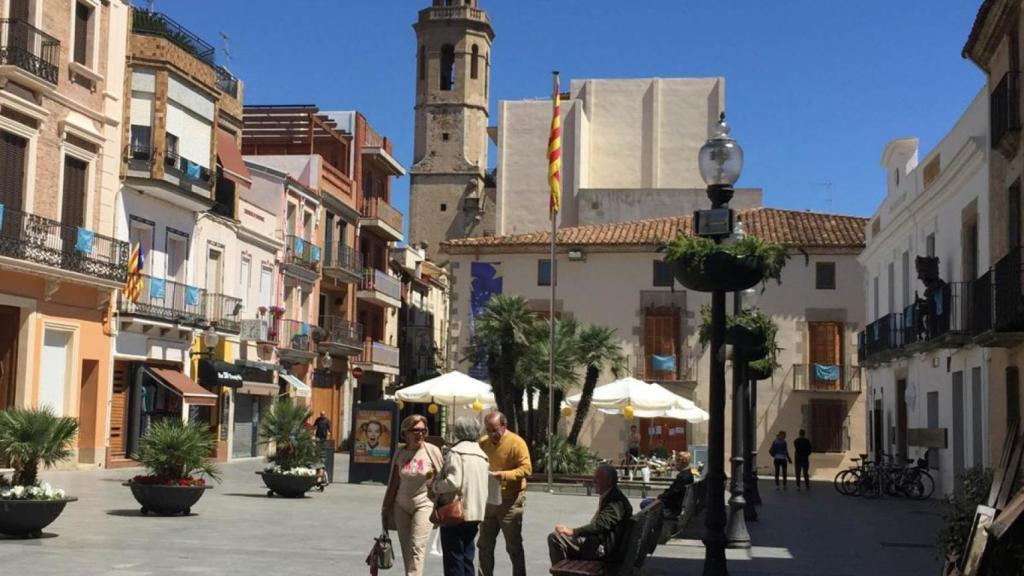 Una plaza de Calella
