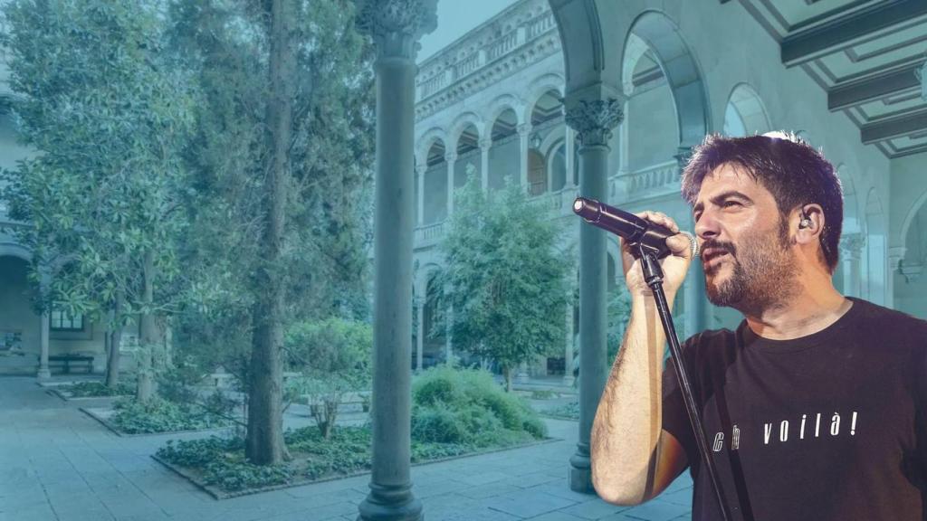 Fotomontaje de David Muñoz de Estopa con la Universidad de Barcelona