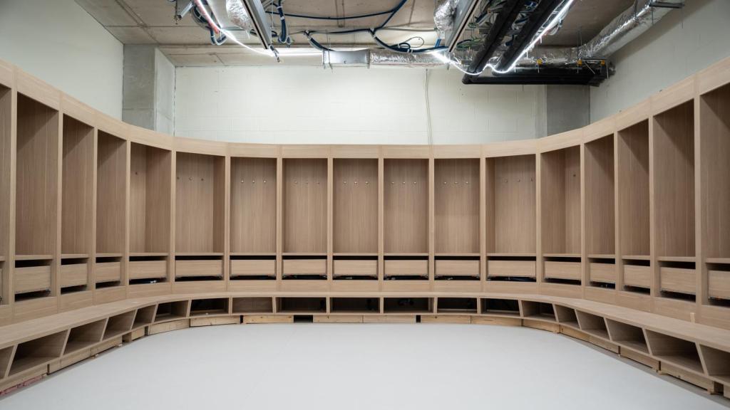 El vestuario visitante del FC Barcelona en septiembre 2025