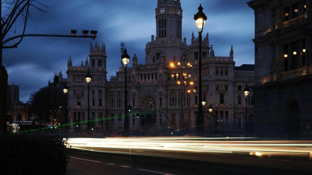 Ayuntamiento de Madrid de noche