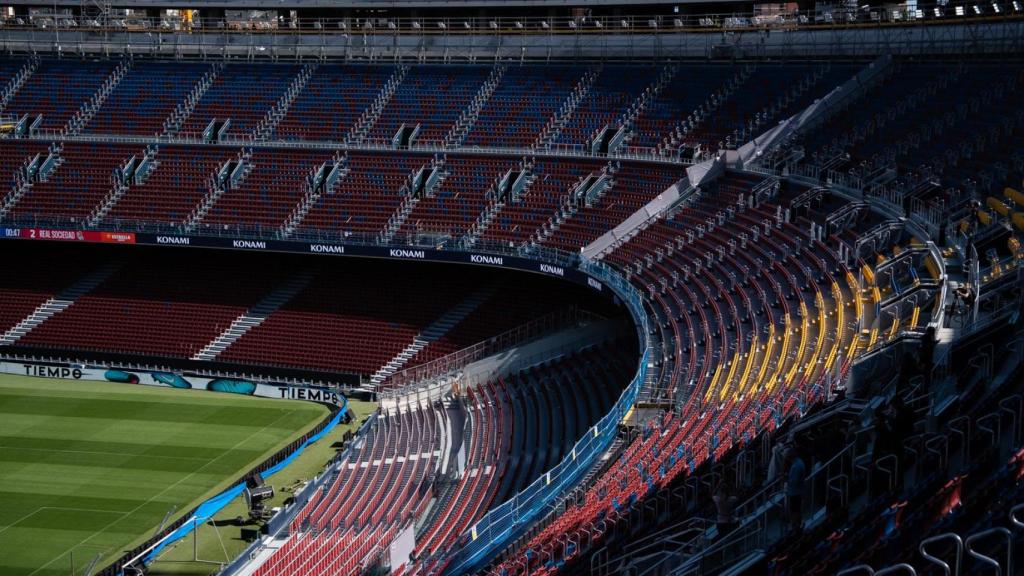 El Camp Nou en imatge d'arxiu