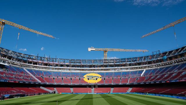 El Camp Nou en obras
