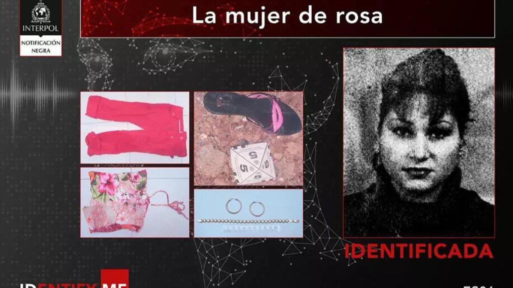 La mujer de rosa