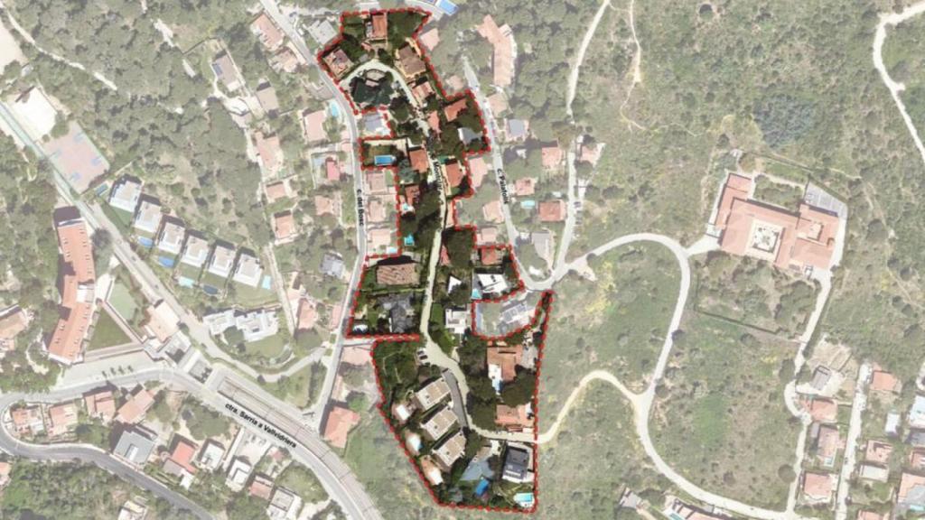 Tramo afectado por los trabajos de urbanización