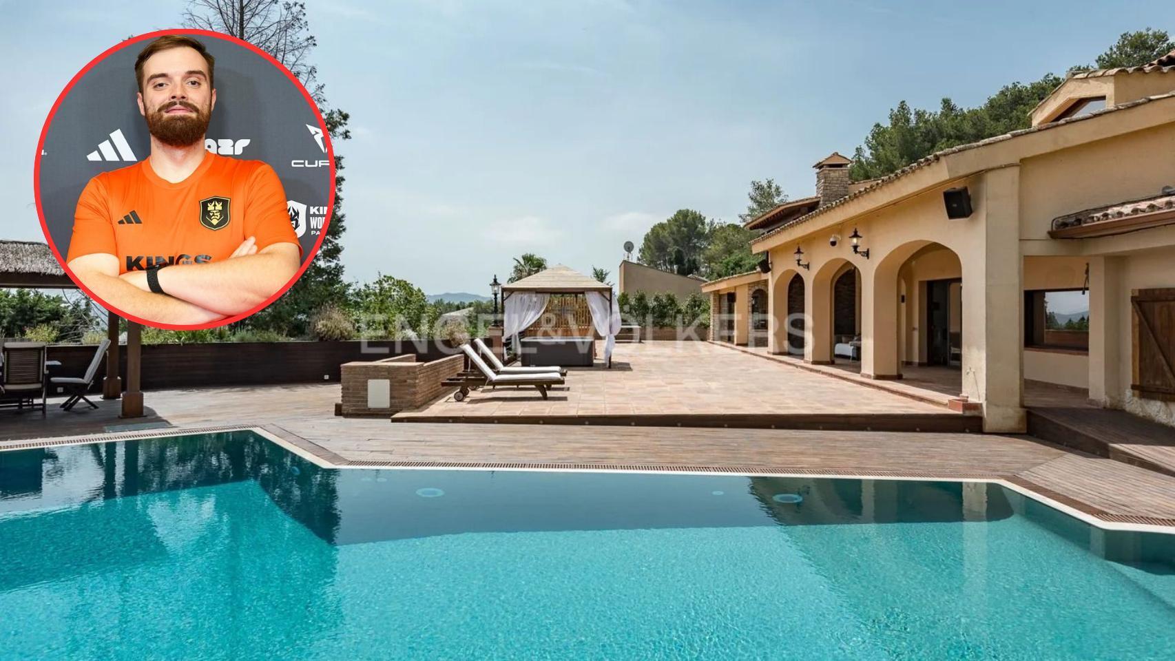 La antigua casa de Ibai Llanos / Montaje CG con foto de Engel & Völkers