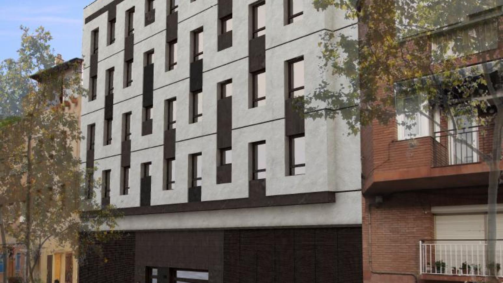 Render de las nuevas promociones de vivienda pública en Barcelona