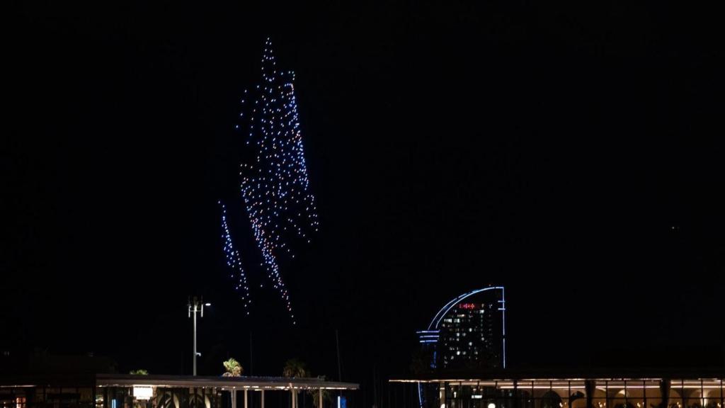 L'espectacle de drones de La Mercè 2025