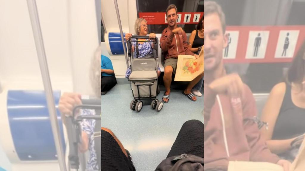 Polémica por un vídeo viral en el metro de Barcelona: un hombre no cede el asiento a una mujer por ser española