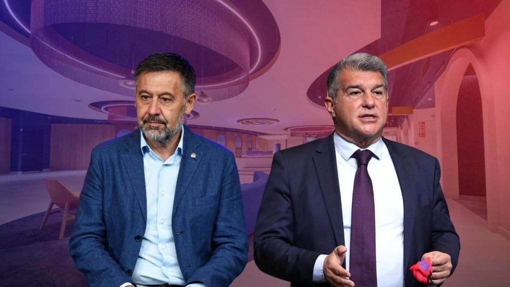 Josep Maria Bartomeu y Joan Laporta, en un fotomontaje